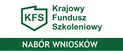 logo krajowego funduszu szkoleniowego z informacja o naborze wniosków
