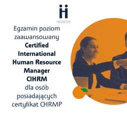 Egzamin Certified Human Resource Manager (CHRM) - dla osób nie posiadających certyfikatu CHRMP - miesiąc